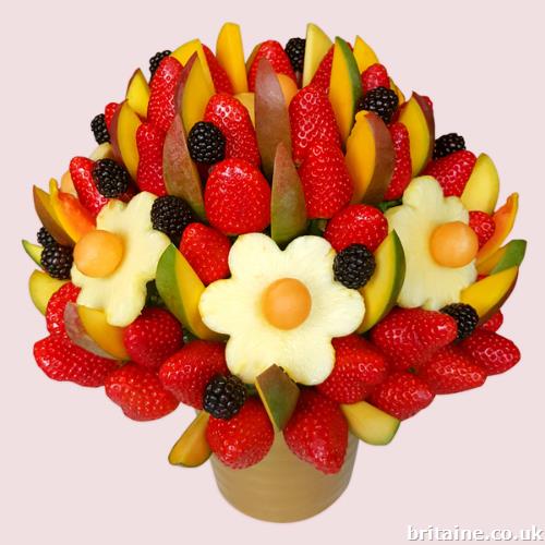 Edible fruit bouquets & gift baskets delivery in the Uk phone and