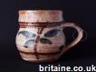 (sold) Ara Cardew Pottery - Dragonfly Mug/tankard - Wenford Bridge Pottery - Bodmin Moor Cornwall Uk - Circa 1980s