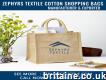 Zephyrs Textile Providning Natural Cotton Tote Shopping Shopper Bag
