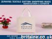 Personalize Tote Shopping Bag Natural Cotton at Zephyrs Textile