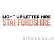 Light Up Letter Hire Staffordshire